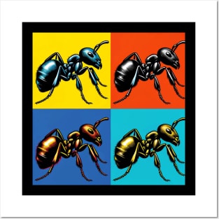 Pop Black Garden Ant Art - Cool Insect Posters and Art